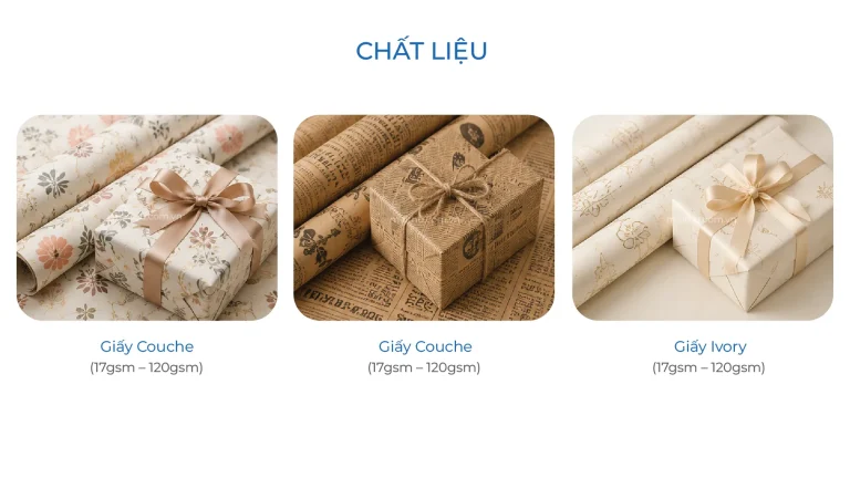 Chất liệu Giấy gói quà