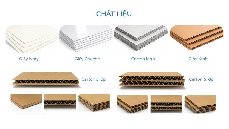 Chất liệu bao bì OEM theo yêu cầu