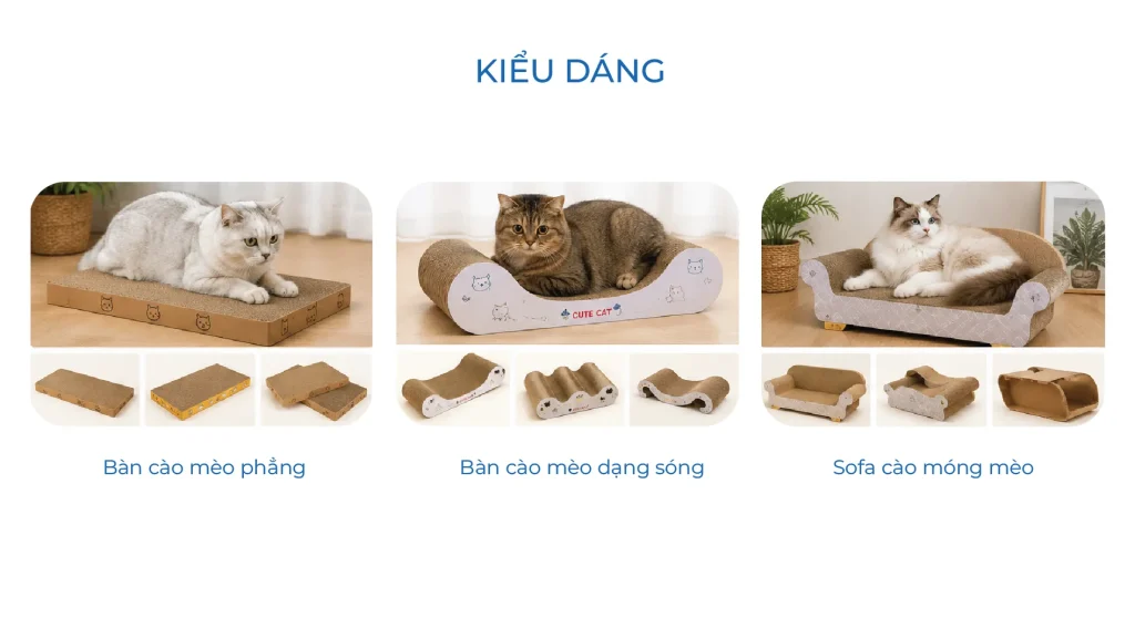Kiểu dán bàn cào mèo
