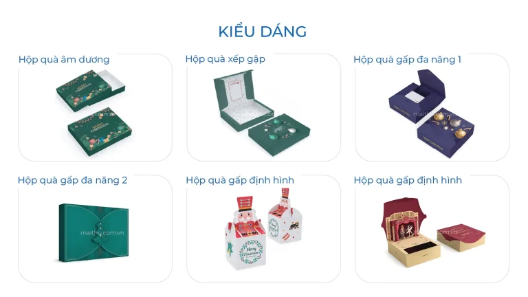 Kiểu dáng hộp quà tặng