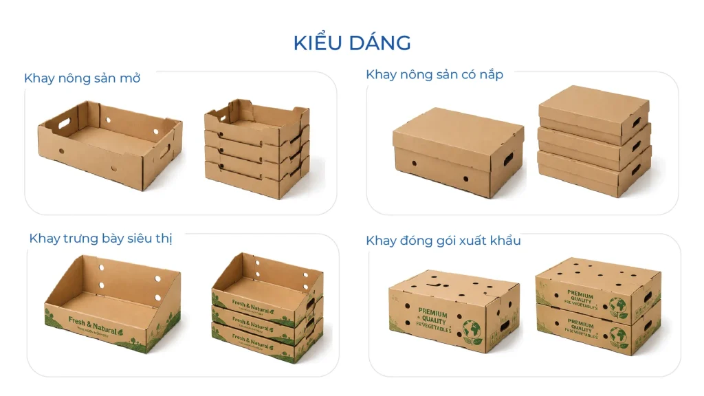 Kiểu dáng Khay nông sản