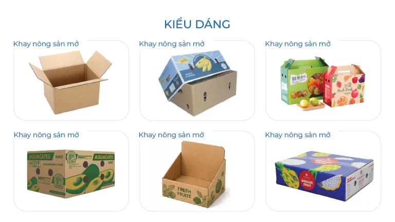 Kiểu dáng Thùng carton nông sản