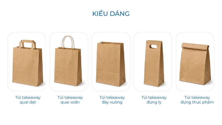 Kiểu dáng túi Takeaway