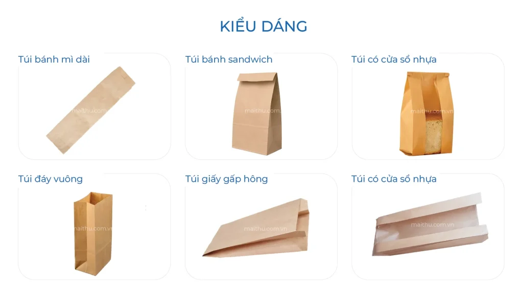 Kiểu dáng túi bánh mì