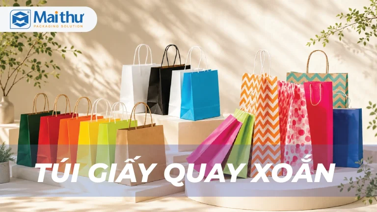 Túi giấy quai xoắn
